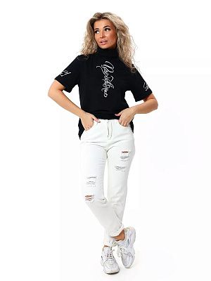 картинка Футболка женская 244-1 магазин Одежда+ являющийся официальным дистрибьютором в России 